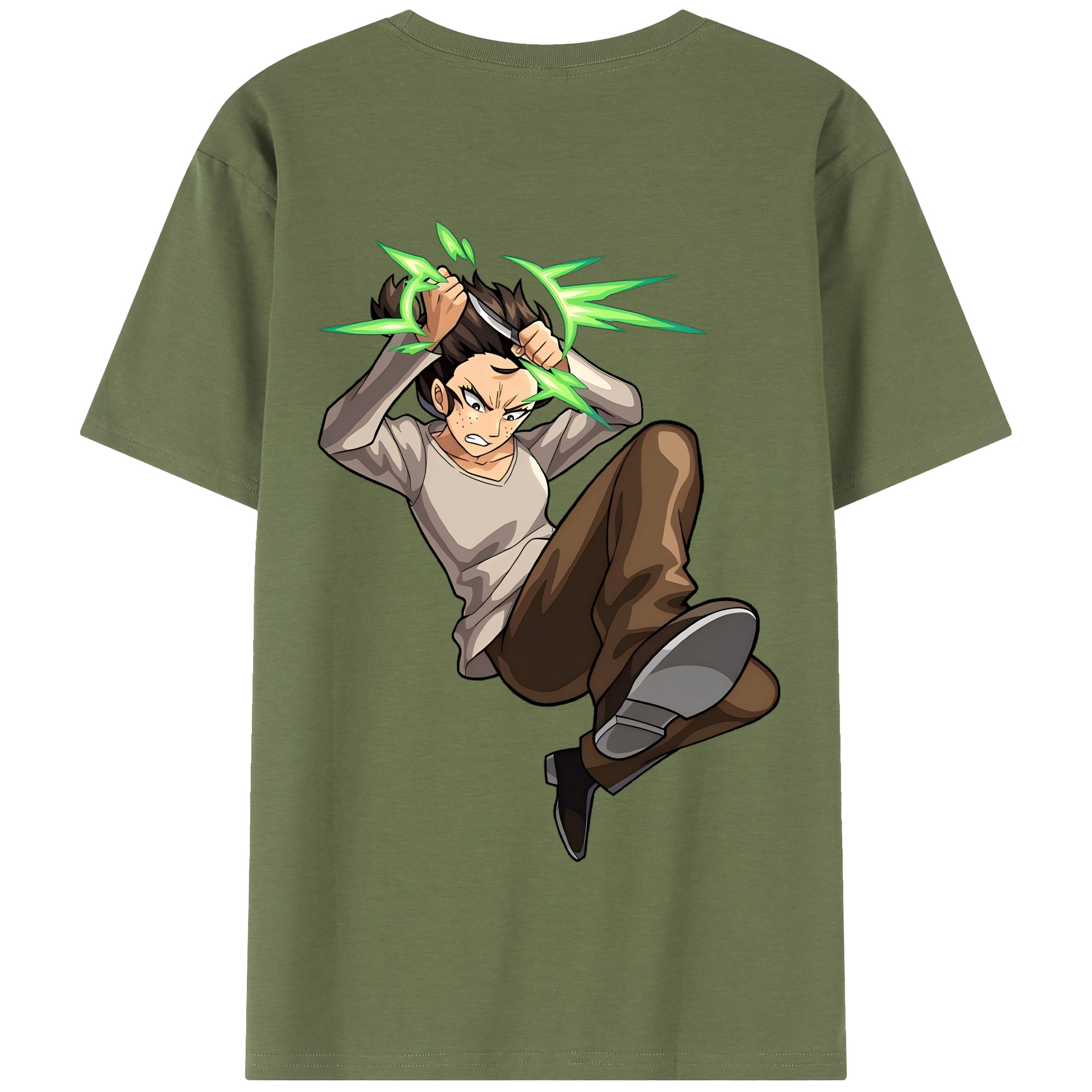（画像用） 進撃の巨人 Attack on Titan 綿100％半袖Tシャツ（背面プリント）